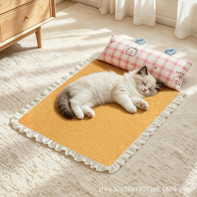 Pet Supplies Application - Cat bed summer cooling pad, suitable