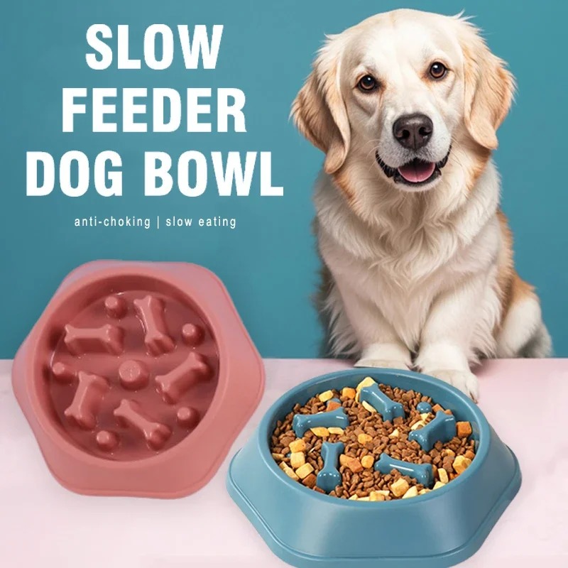 Dog Treat Puzzle Toy - 1Pc Slow Feeder Dog Bowl Anti-choking