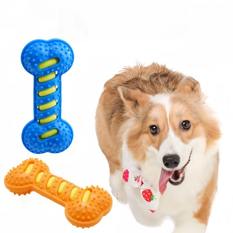 Pet Dog Chew Toys Rubber Bone  - Dog Treat Puzzle Toy review and price