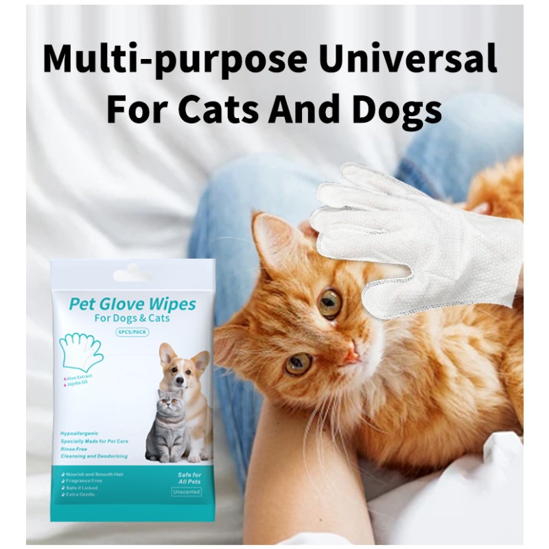 Pet Wipes Gloves No Rinse Cat  - Pet Supplies Dog Wash review and price