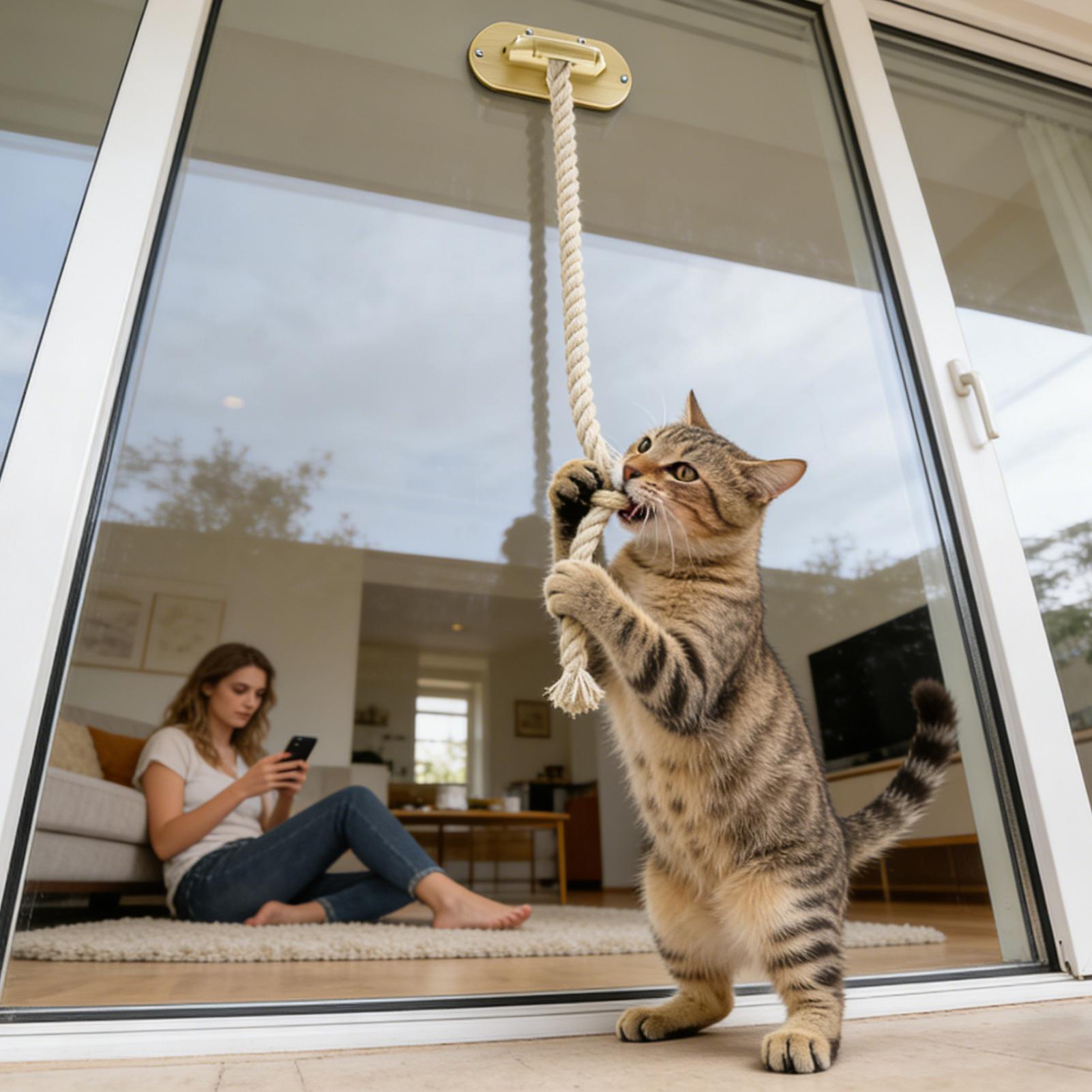 Cat Climbing Rope with Window  - Cat Window Perch review and price