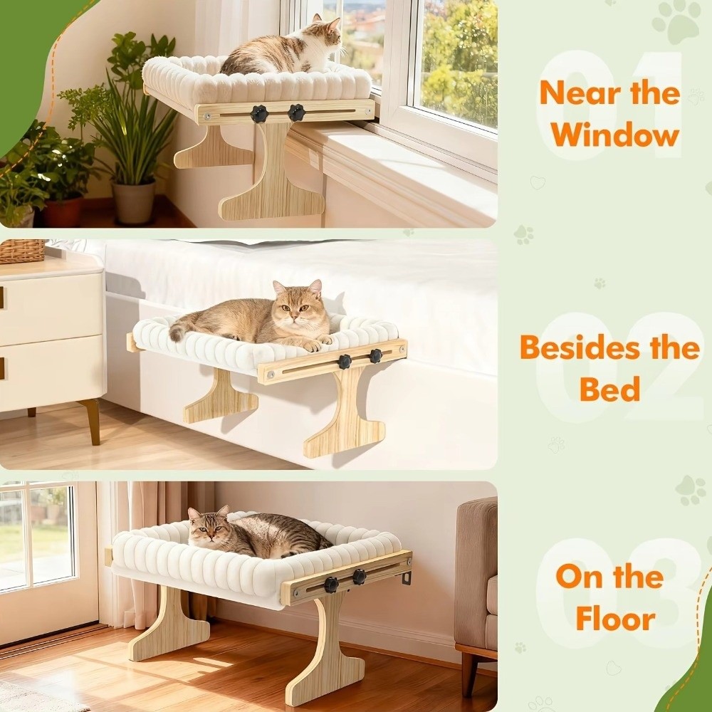 Easy To Assemble Adjustable Ca - Cat Window Perch review and price